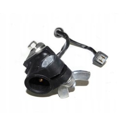 Work lamp clamp with work lamp socket connector