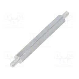 10 pcs x DREMEC - 434X40 - Screwed spacer sleeve, 40mm, Ext.thread: M3, hexagonal, aluminium