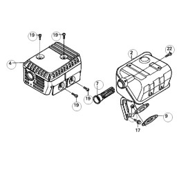 Honda gx120 gx160 muffler gasket 18381 zh8 800