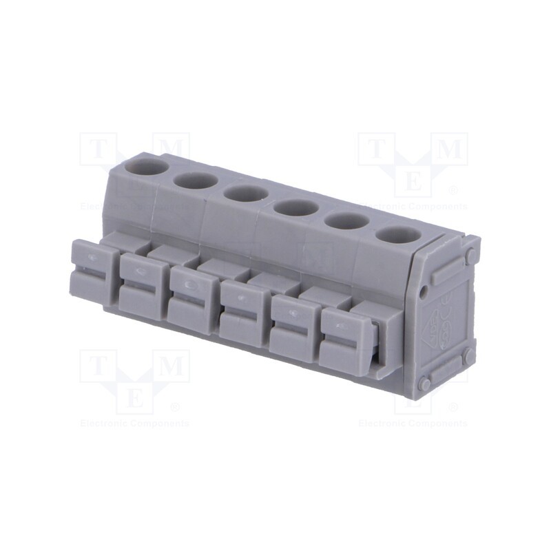 2 pcs x DEGSON ELECTRONICS - DG235-5.0-06P-11-00A(H) - PCB terminal block, angled 90°, 5mm, ways: 6, on PCBs, 1.5mm2, 8A