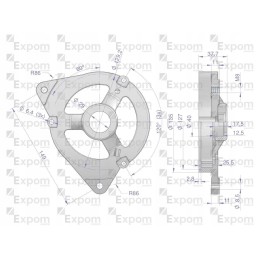 Alternator front cover ax260000ex c 360 new