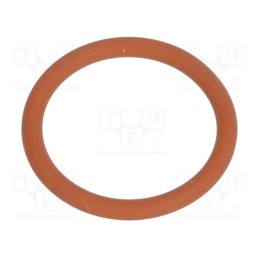 10 pcs x HUMMEL - 1.321.0900.22 - O-ring gasket, VMQ, Thk: 1.5mm, Øint: 12mm, PG9, red, -60÷250°C