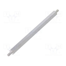 10 pcs x DREMEC - 425X80 - Screwed spacer sleeve, 80mm, Ext.thread: M3, hexagonal, steel