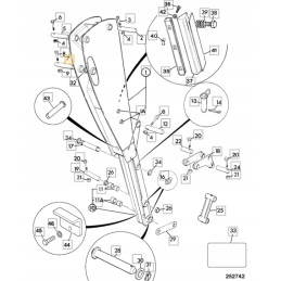 Arm connecting pin jcb 3cx 4cx 811 50372