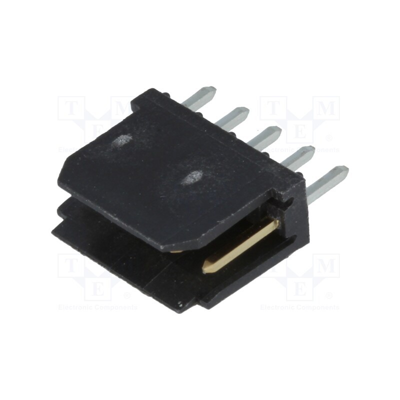 2 pcs x Amphenol Communications Solutions - 76384-305LF - Socket, wire-board, male, PIN: 5, 2.54mm, THT, Dubox®, 3A, Layout: 1x5