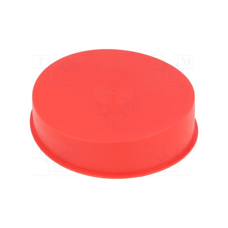 10 pcs x SUNDPLAST - 15200 -AS - Plugs, Body: red, Out.diam: 102mm, H: 22.8mm, Mat: LDPE, push-in