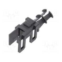2 pcs x MOLEX - 2047230002 - Cable hood and fastener, male,female, Mini-Fit Jr, PIN: 2, black