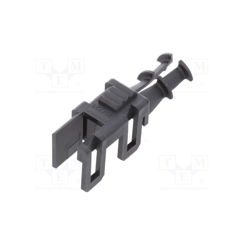 2 pcs x MOLEX - 2047230002 - Cable hood and fastener, male,female, Mini-Fit Jr, PIN: 2, black