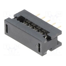 2 pcs x Amphenol Communications Solutions - T8061000001NEU - IDC transition, PIN: 10, IDC,THT, for ribbon cable, 1.27mm, 1A