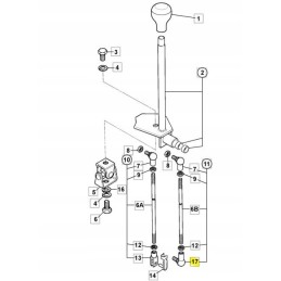 Ball joint M8 left JCB backhoe loader