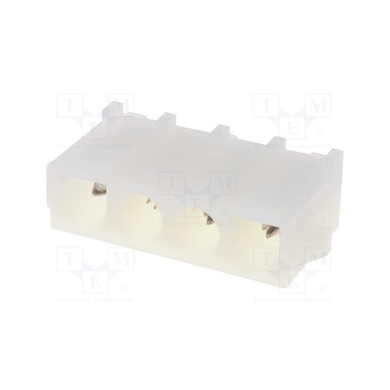 2 pcs x TE Connectivity - 350430-1 - Socket, wire-board, male, Universal MATE-N-LOK, 6.35mm, THT, PIN: 4