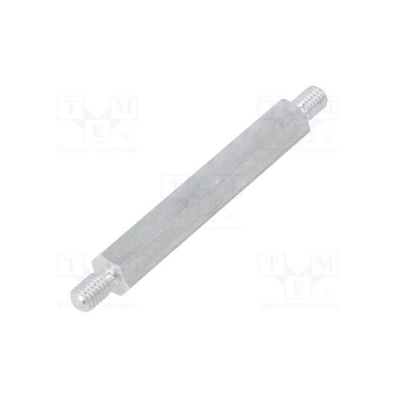 10 pcs x DREMEC - 438X50 - Screwed spacer sleeve, 50mm, Ext.thread: M5, hexagonal, aluminium