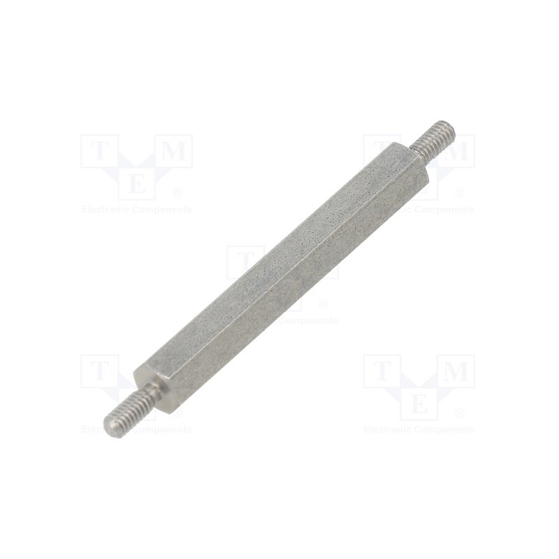 10 pcs x DREMEC - 442X35 - Screwed spacer sleeve, 35mm, Ext.thread: M2,5, hexagonal