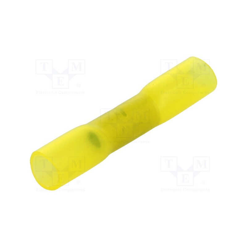 2 pcs x NINIGI - ST-061/Y - Tip: butt splice, in heat-shrinkable insulation, copper, 4÷6mm2