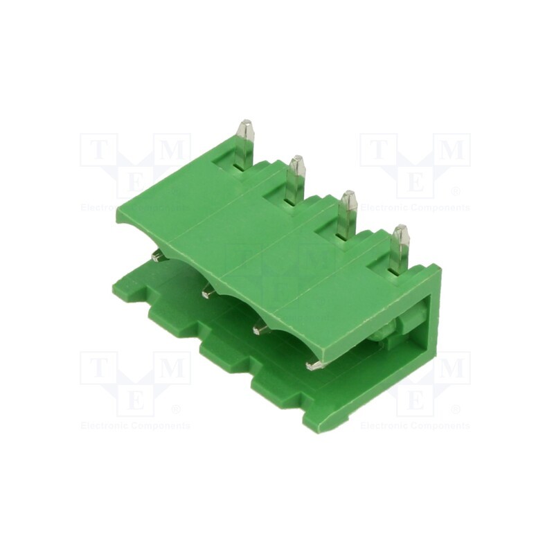 2 pcs x AMPHENOL ANYTEK - OQ0470510000G - Pluggable terminal block, 5mm, ways: 4, angled 90°, socket, male