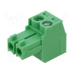 2 pcs x AMPHENOL ANYTEK - TJ0211530000G - Pluggable terminal block, 3.5mm, ways: 2, straight, plug, female
