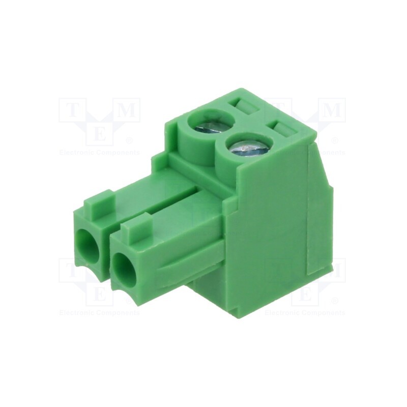 2 pcs x AMPHENOL ANYTEK - TJ0211530000G - Pluggable terminal block, 3.5mm, ways: 2, straight, plug, female