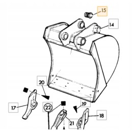 Rear bucket bushing jcb 3cx 4cx 8050 8060 g65
