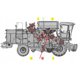 100587263 composite V-belt 6b x 3412 la