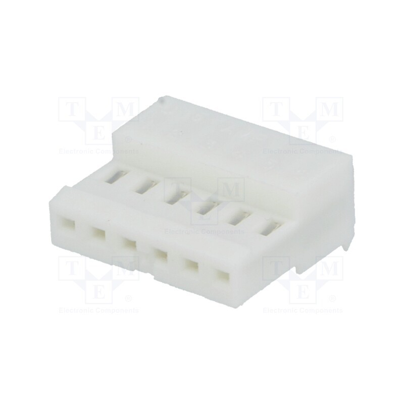 2 pcs x TE Connectivity - 3-640441-6 - Plug, wire-board, female, PIN: 6, 2.54mm, IDC, for cable, MTA-100