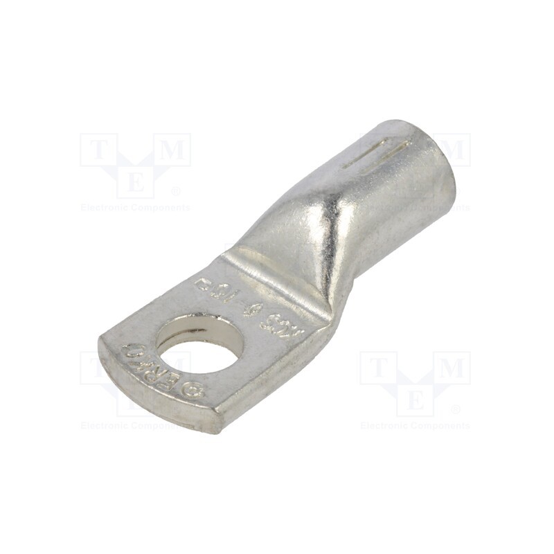 2 pcs x ERKO - KCS_6-16/1 - Tip: ring tube, M6, 16mm2, crimped, for cable, tinned, copper, 6.4mm