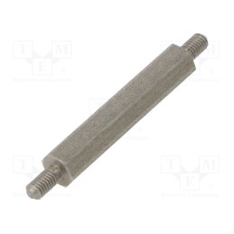 10 pcs x DREMEC - 444X30 - Screwed spacer sleeve, 30mm, Ext.thread: M3, hexagonal