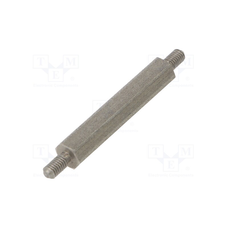 10 pcs x DREMEC - 444X30 - Screwed spacer sleeve, 30mm, Ext.thread: M3, hexagonal