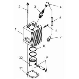 Wacker wm80 cylinder bolt 0095917