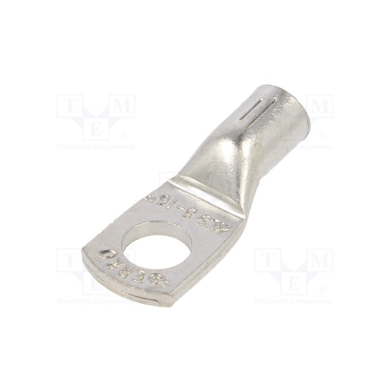 2 pcs x ERKO - KCS_8-16/1 - Tip: ring tube, M8, 16mm2, crimped, for cable, tinned, copper, 8.4mm