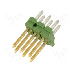 2 pcs x TE Connectivity - 825440-3 - Pin header, pin strips, AMPMODU, male, PIN: 6, straight, 2.54mm, THT