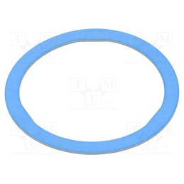 10 pcs x HELLERMANNTYTON - 166-50525 - Gasket, VF, Thk: 1.6mm, Øint: 63mm, Øout: 73mm, M63, blue, -50÷135°C