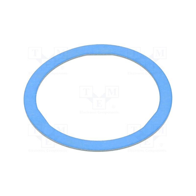 10 pcs x HELLERMANNTYTON - 166-50525 - Gasket, VF, Thk: 1.6mm, Øint: 63mm, Øout: 73mm, M63, blue, -50÷135°C
