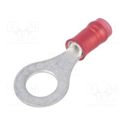 2 pcs x TE Connectivity - 31894 - Tip: ring, M6, Ø: 6.73mm, 0.3÷1.42mm2, crimped, for cable, insulated