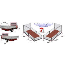 Vertical lock for aluminum side wall h600 pl