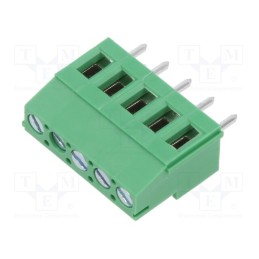 2 pcs x ADAM TECH - EB147A-05-D - PCB terminal block, Contacts ph: 5.08mm, ways: 5, angled 90°, 300V