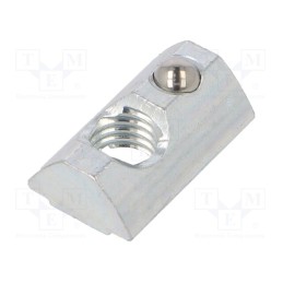 10 pcs x FATH - 96338 - Nut, for profiles, Width of the groove: 8mm, steel, zinc, T-slot