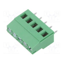 2 pcs x ADAM TECH - EB147A-05-C - PCB terminal block, Contacts ph: 5mm, ways: 5, angled 90°, on PCBs