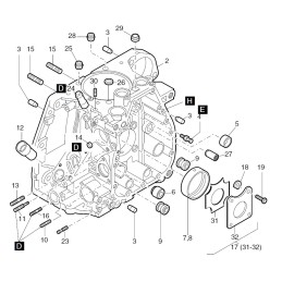 Hatz 1d41 pin seal 50392000