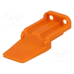 2 pcs x DEUTSCH - WM-2S - Accessories: secondary lock, DTM, female, PIN: 2, orange, DTM06-2S