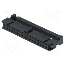 2 pcs x CONNFLY - DS1016-34MA2BB - Plug, IDC, female, PIN: 34, with cable clamp, IDC, for ribbon cable