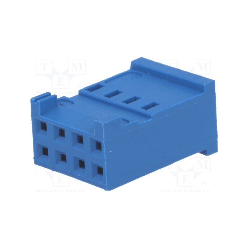 2 pcs x TE Connectivity - 281839-4 - Plug, wire-board, female, HE14, 2.54mm, PIN: 8, w/o contacts