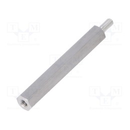 10 pcs x DREMEC - 232X35 - Screwed spacer sleeve, 35mm, Int.thread: M2,5, Ext.thread: M2,5