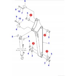 Komatsu 20a 70 11120 mini excavator arm bushing