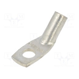 2 pcs x ERKO - KCS45_6-10/10 - Tip: ring tube, M6, 10mm2, crimped, for cable, angled 45°, tinned