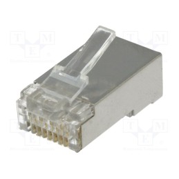 2 pcs x NINIGI - RJ45WE-CAT6U - Plug, RJ45, PIN: 8, Cat: 6, shielded, Layout: 8p8c, for cable