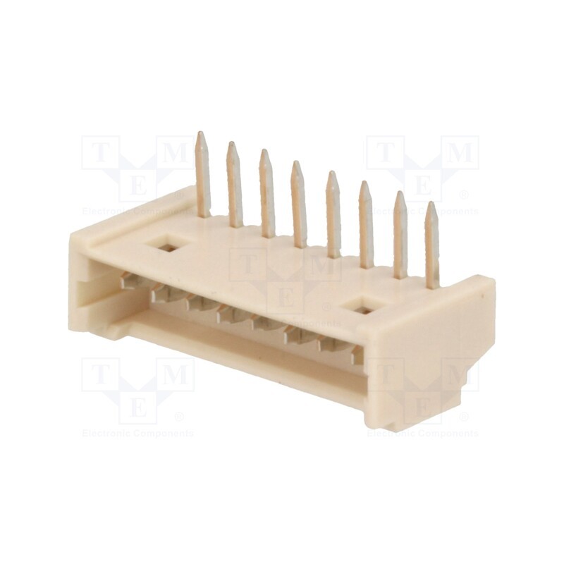 2 pcs x MOLEX - 530480810 - Socket, wire-board, male, PicoBlade™, 1.25mm, PIN: 8, THT, 1A, tinned