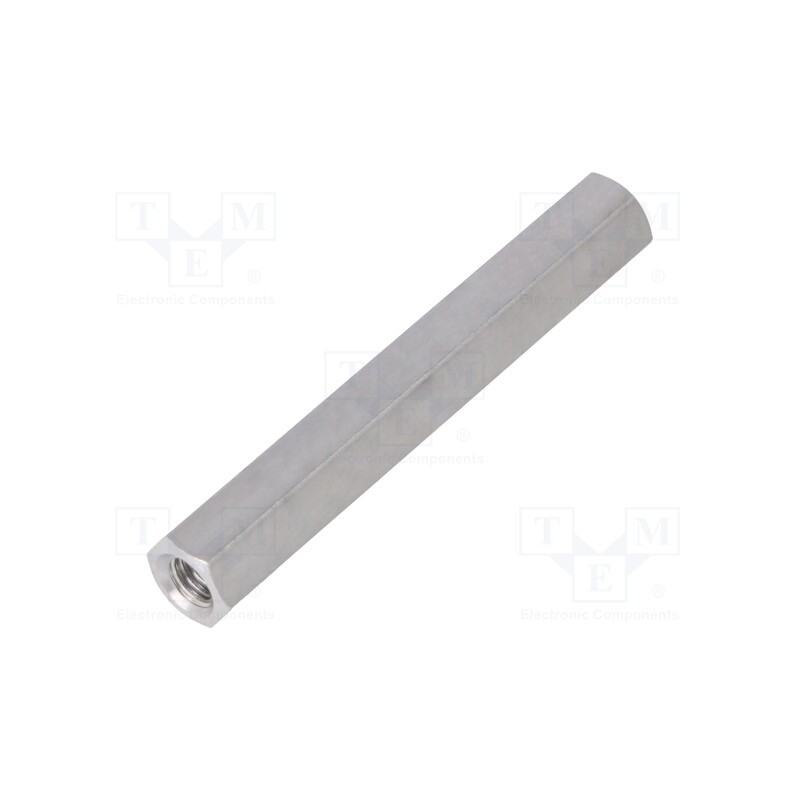 10 pcs x DREMEC - 138X55 - Screwed spacer sleeve, 55mm, Int.thread: M5, hexagonal, aluminium