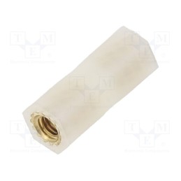 10 pcs x DREMEC - 1183X15 - Insulating sleeve, Int.thread: M3, L: 15mm, UL94V-2, Mat: polyamide