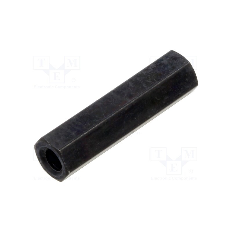 10 pcs x DREMEC - 113X20SW - Screwed spacer sleeve, 20mm, Int.thread: M3, hexagonal, brass