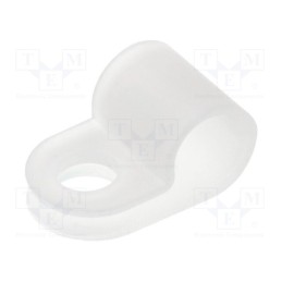 10 pcs x FIX&FASTEN - FIX-CC-24 - Fixing clamp, Cable P-clips, ØBundle : 5.6mm, polyamide, natural